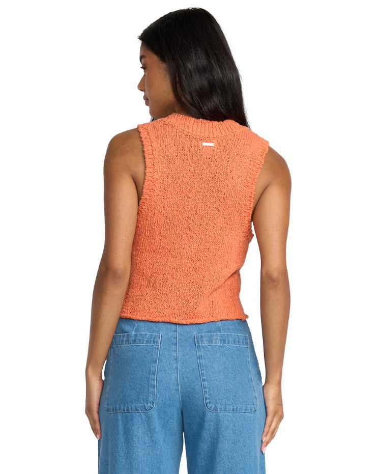 Billabong Gia Sweater Tank Top - Sunset