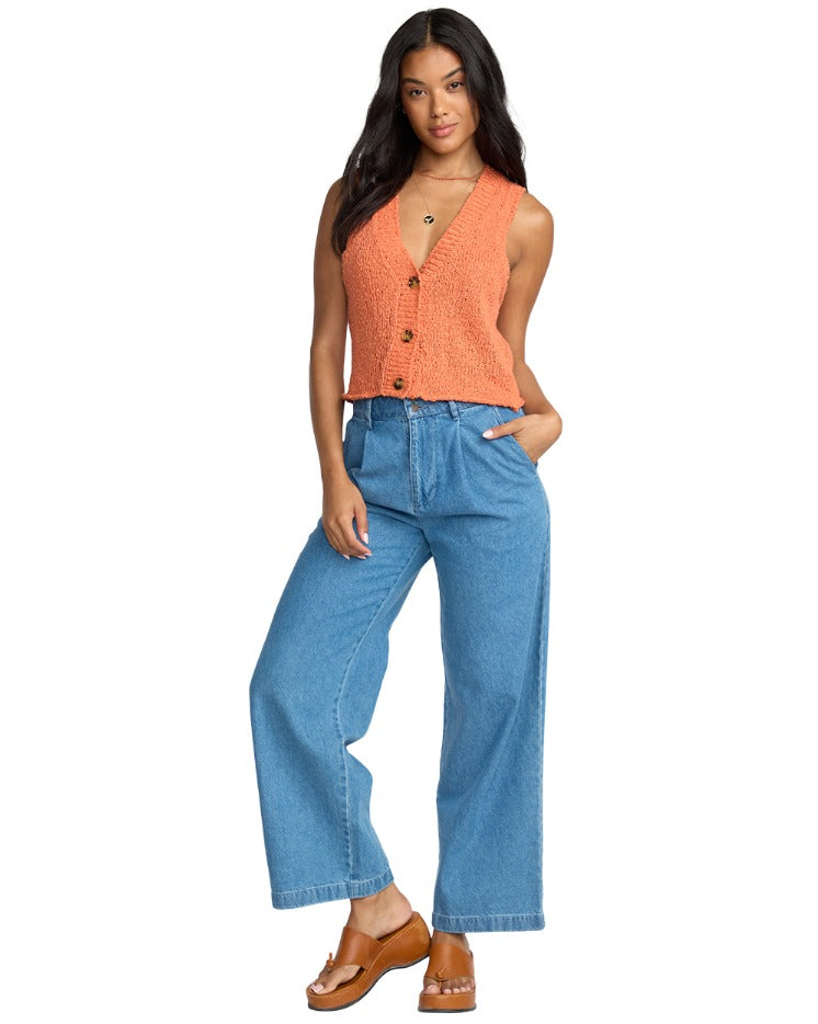 Billabong Gia Sweater Tank Top - Sunset
