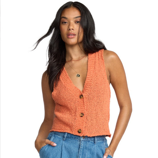 Billabong Gia Sweater Tank Top - Sunset