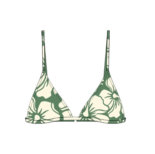 Duvin Trouble In Paradise Bikini Top - Green