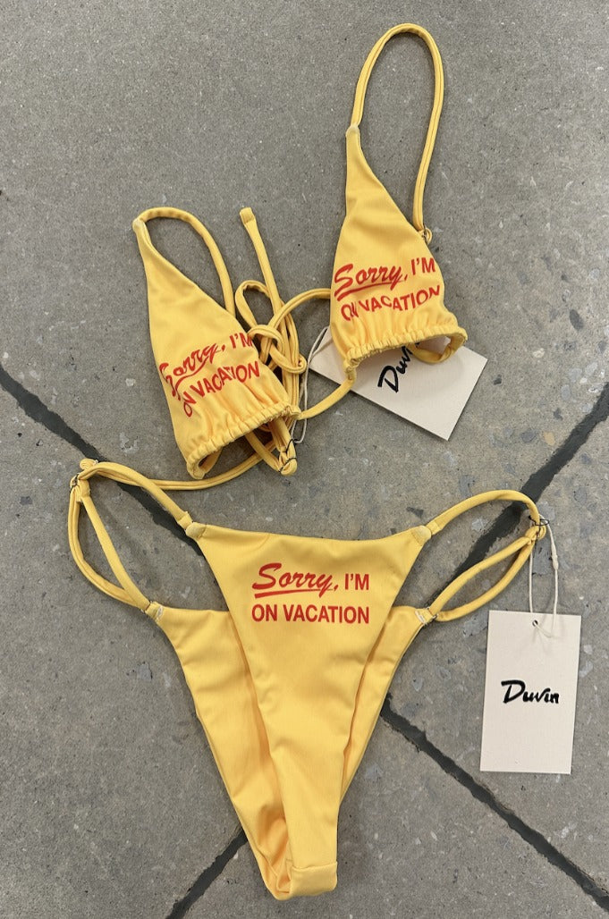 Duvin On Vacation Bikini Bottom - Yellow