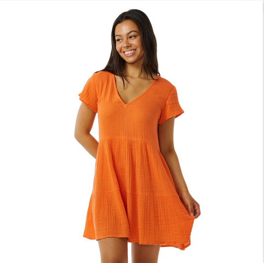 Rip Curl Premium Surf Dress - Bright Orange