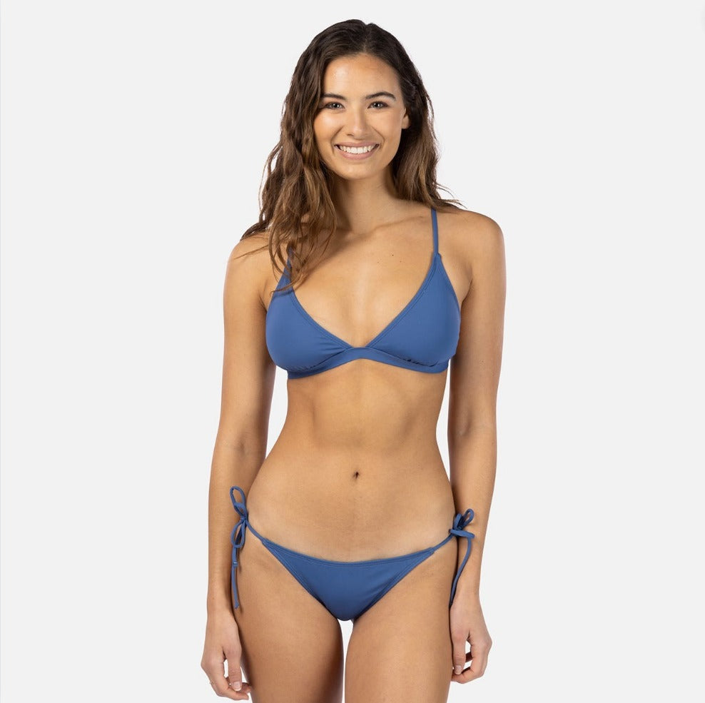 Rip Curl Classic Surf Crossback Triangle Bikini Top - Vintage Navy