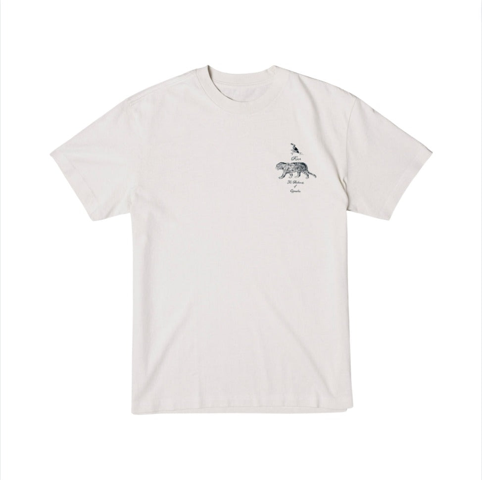 RVCA Antique Short Sleeve T-Shirt - Silver Beach