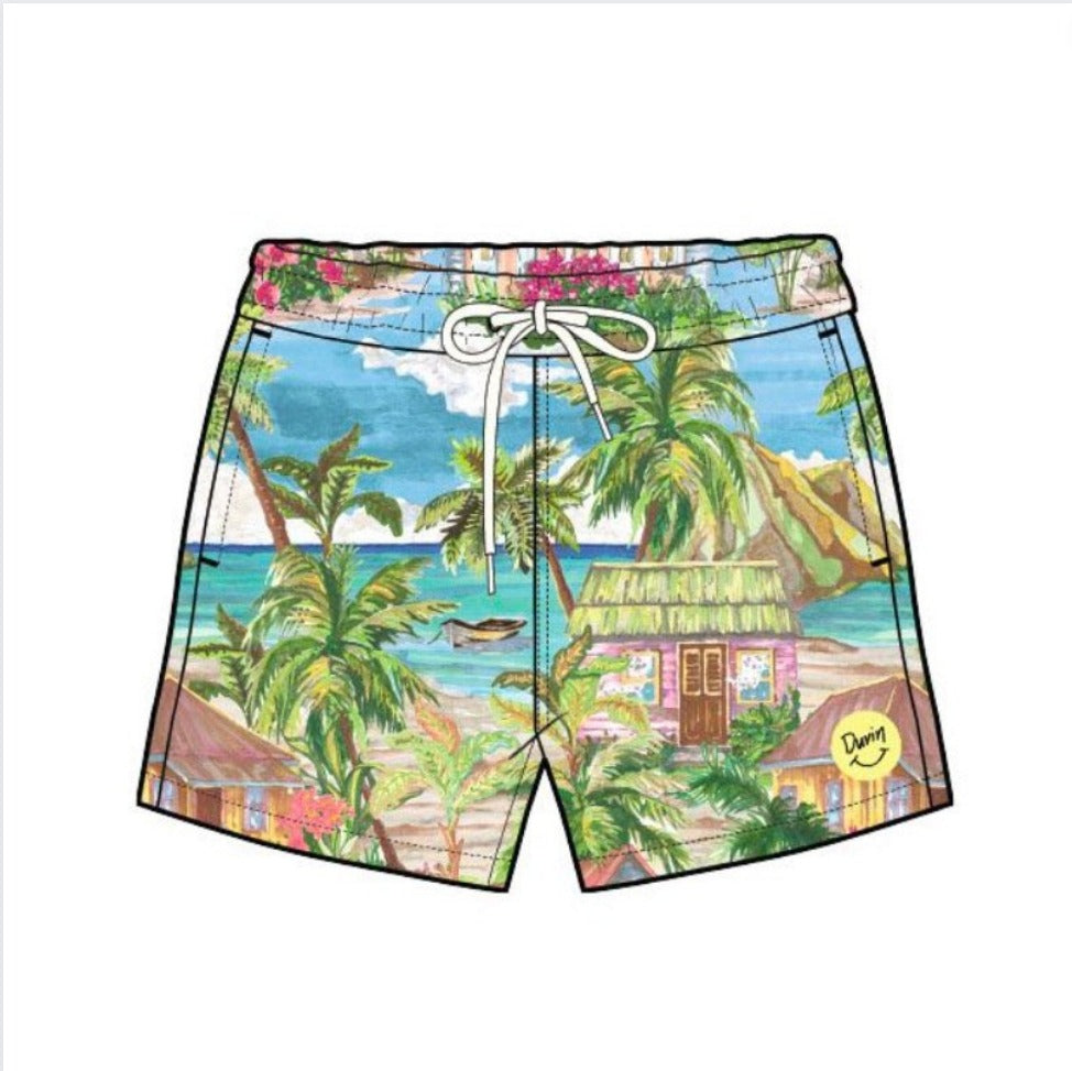 Duvin Kids Vacation Daze Swim Short - Multi