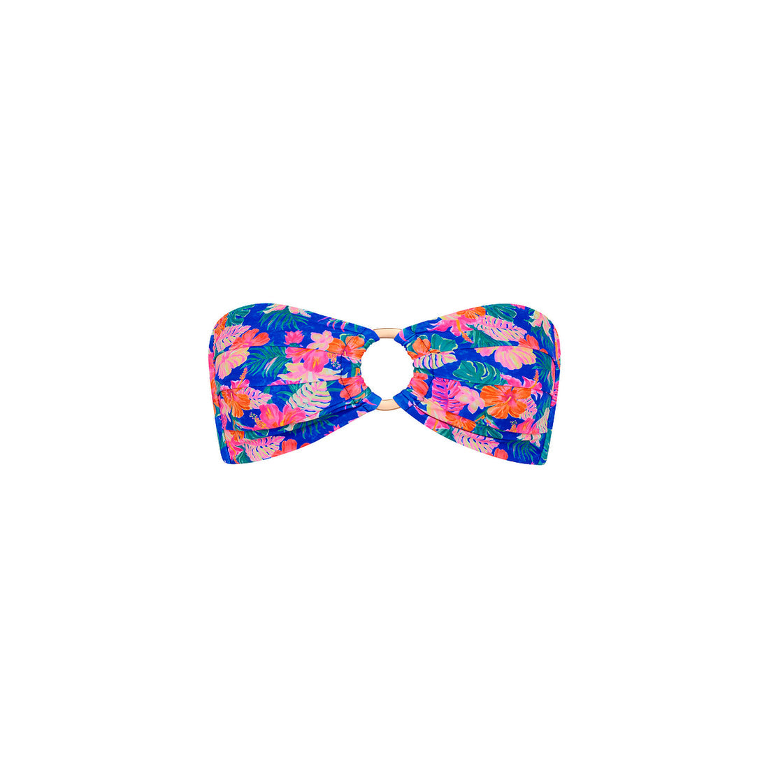 Kulani Kinis Strapless Bandeau Bikini Top - Electric Palms (Stardust Ranch Collection)