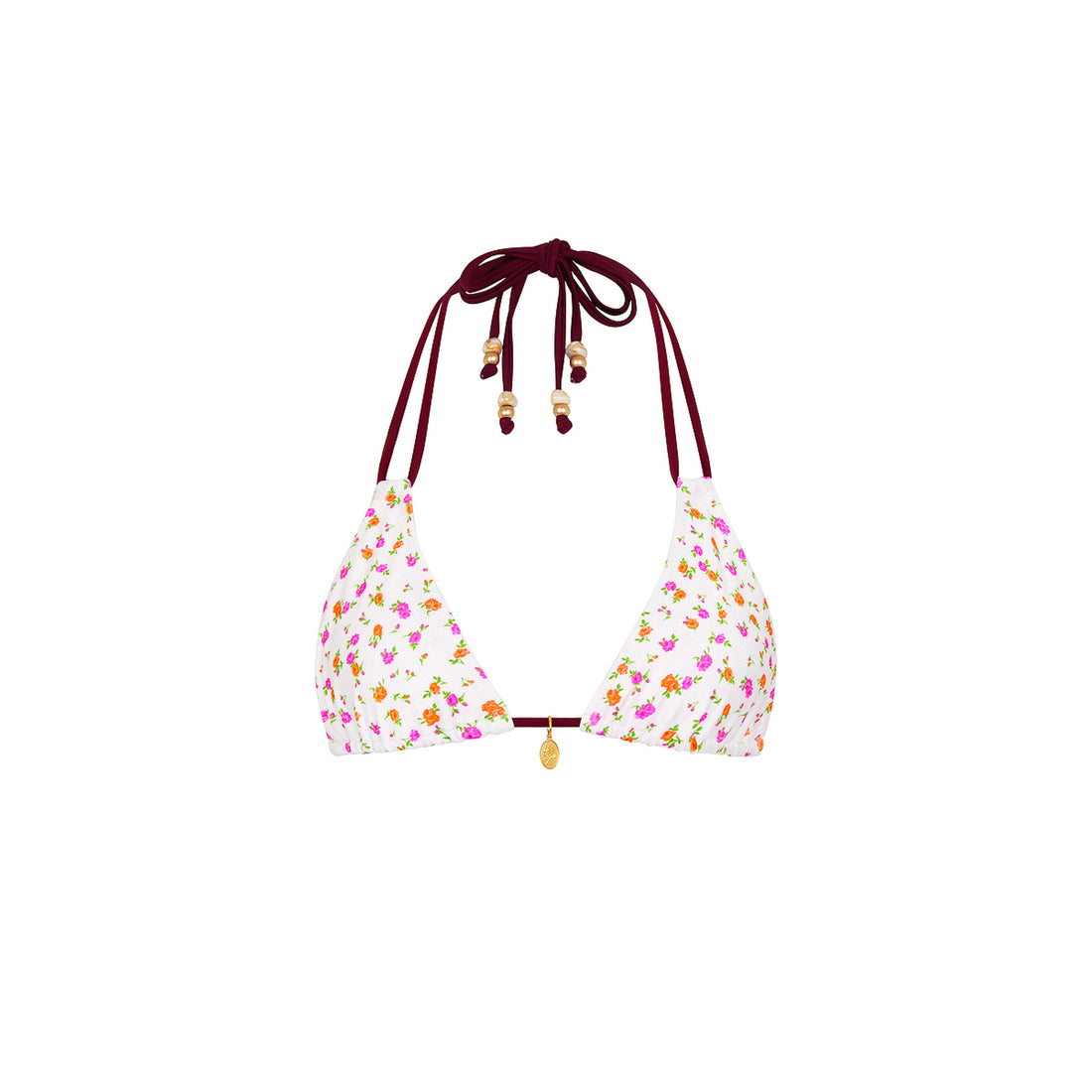 Kulani Kinis Halter Bralette Bikini Top - Rosie Posie (Stardust Ranch Collection)