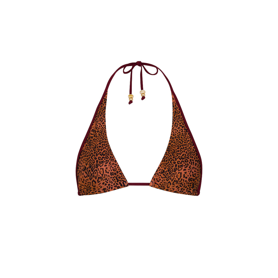 Kulani Kinis Bind Tie Halter Bikini Top - Wild Rose (Stardust Ranch Collection)