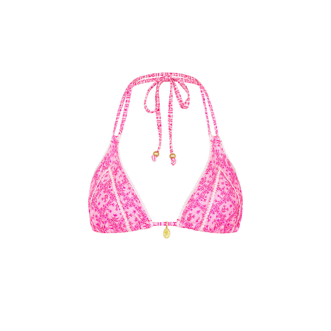 Kulani Kinis Decorative Panel Halter Bikini Top - Starlight Saloon (Stardust Ranch Collection)