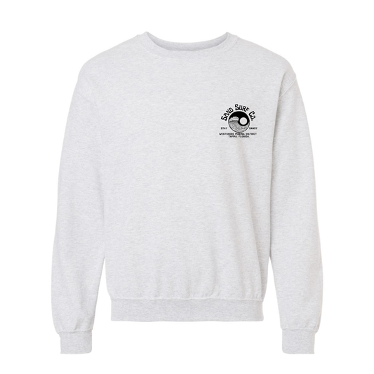 Sand Surf Co. Yin Yang Crewneck Sweatshirt - Light Gray
