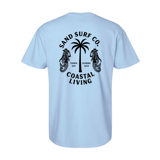Sand Surf Co. Twin Mermaids Unisex Tee - Blue Skies