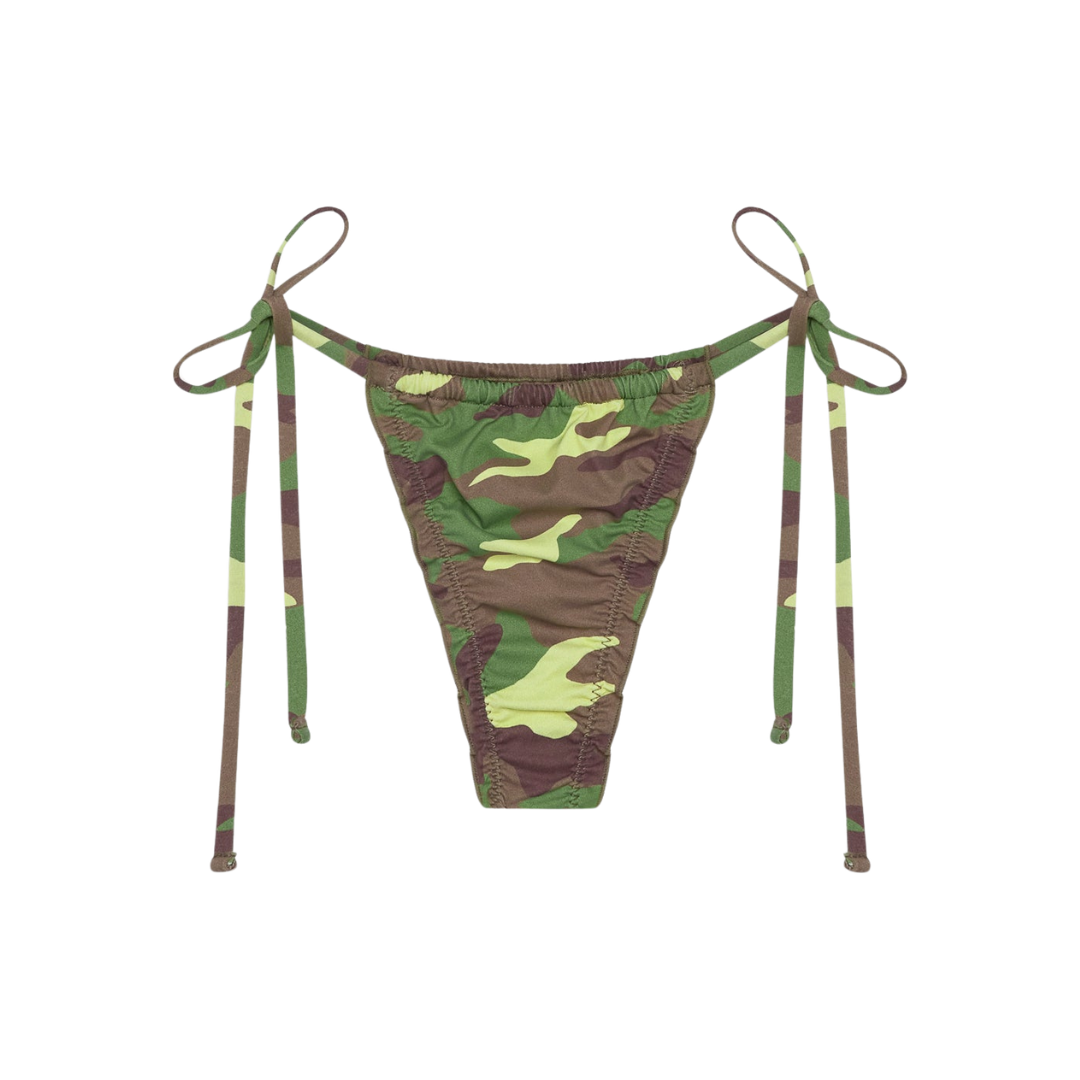 Frankies Bikinis Tidal Micro String Bikini Bottom - Undercover Angel