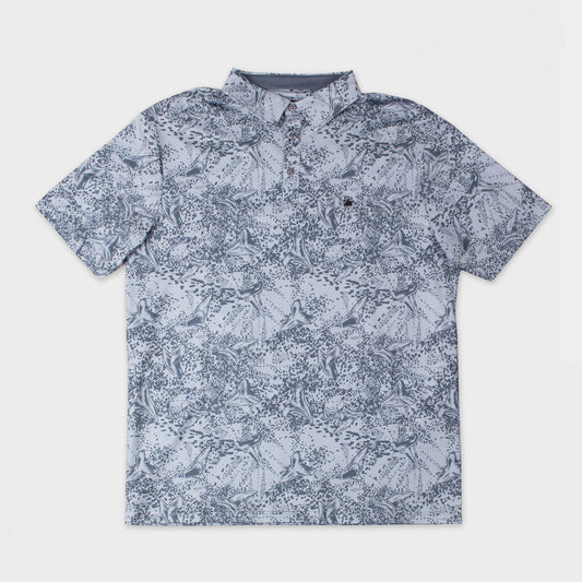 Flomotion Toothy Grunge Polo - Grey