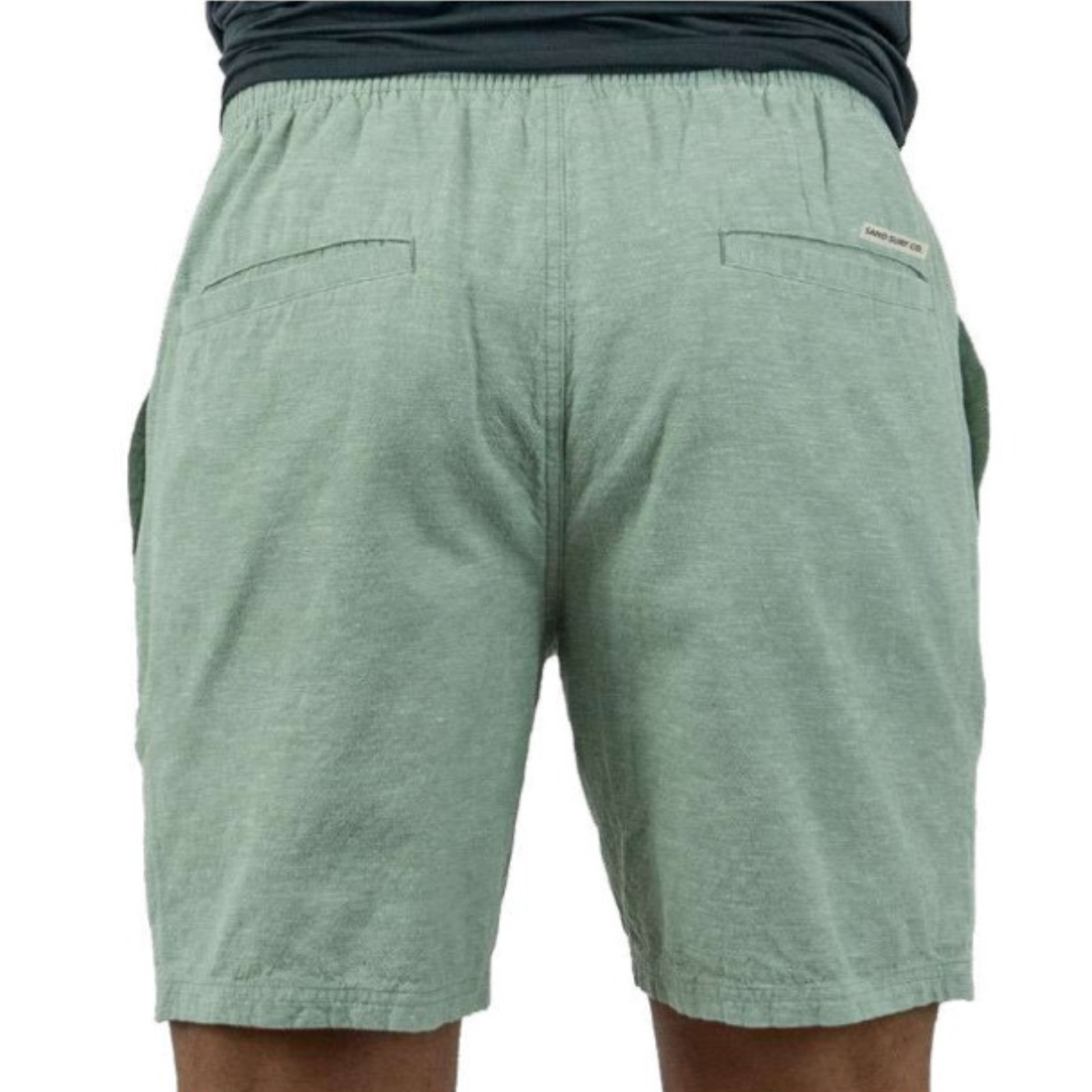 Sand Surf Co. Chuns Linen Short - Seaglass Green by Sand Surf Co.