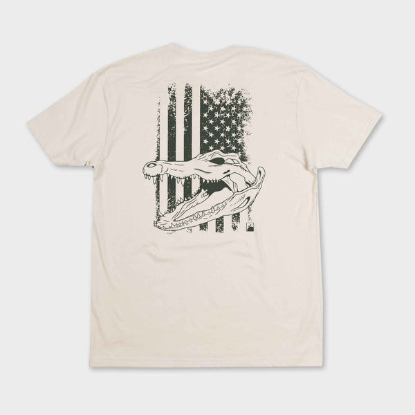 Flomotion USA Gator Grunge Tee - Sand