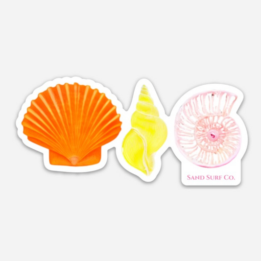 Sand Surf Co. Shells of Paradise Sticker