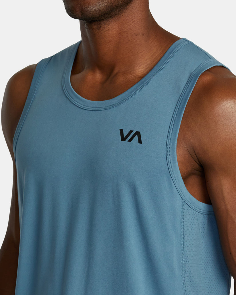 RVCA Sport Vent Tank Top - Glacier Blue