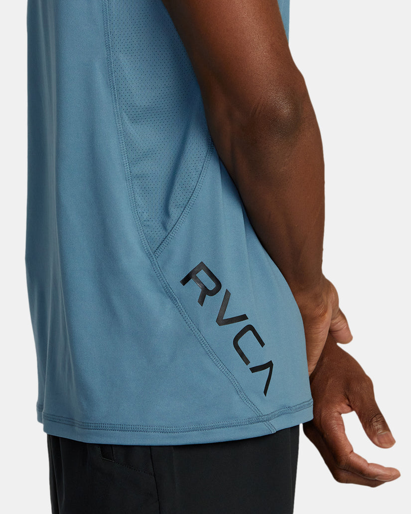 RVCA Sport Vent Tank Top - Glacier Blue