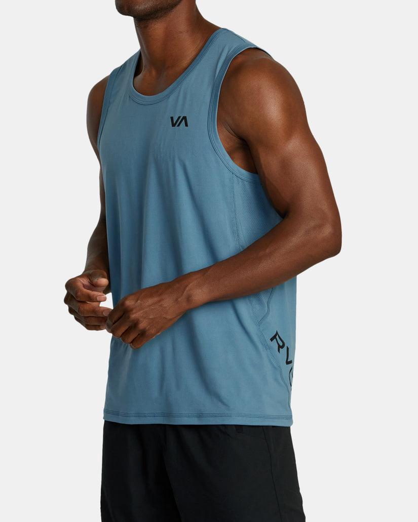 RVCA Sport Vent Tank Top - Glacier Blue