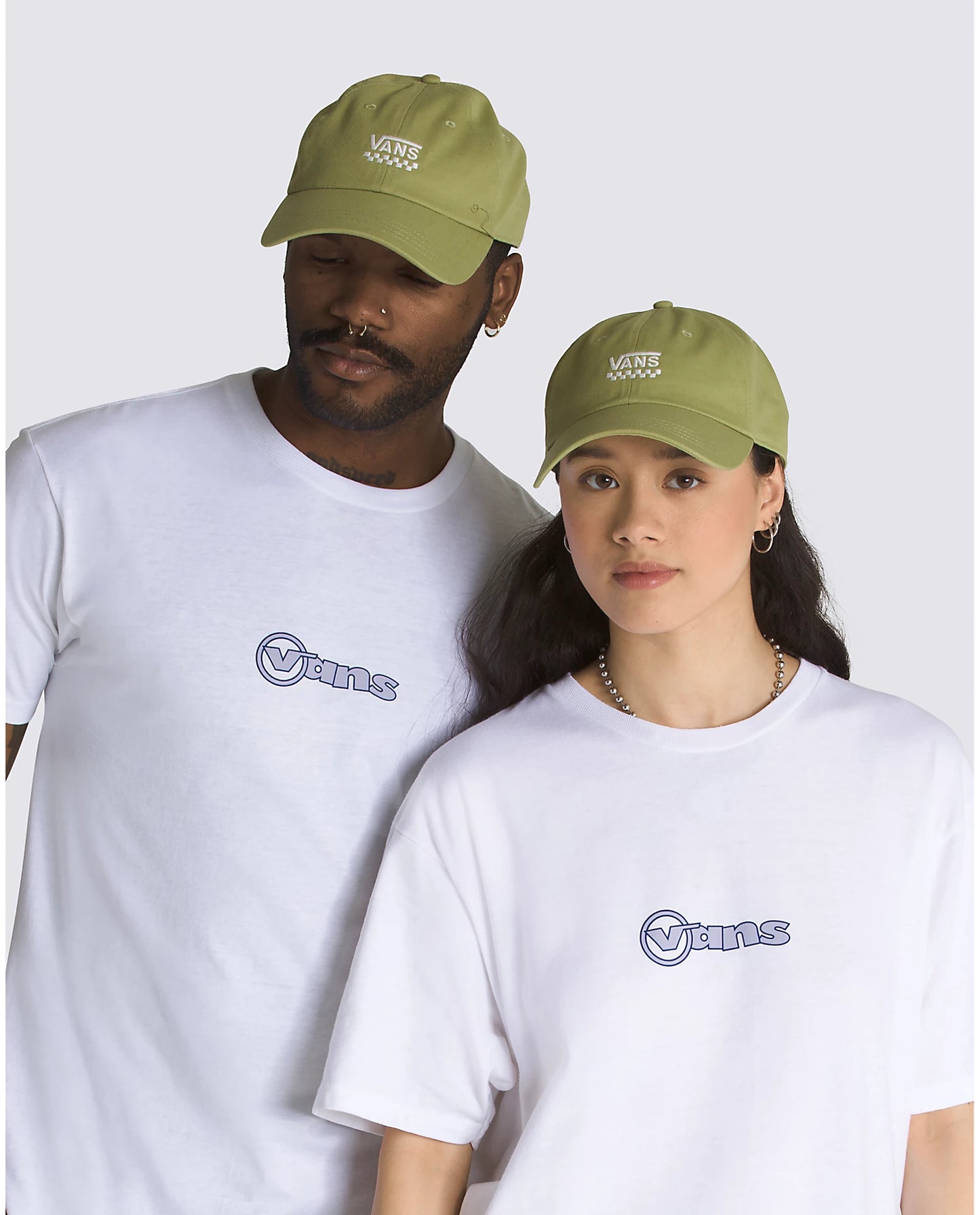 Vans Court Side Hat Green Olive Baseball Cap for men and women