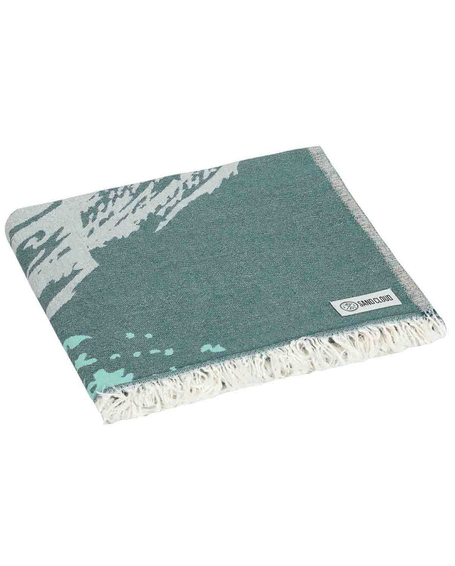Sand Cloud - Not all Towels are created equal. ⁣ Check out our pure + 100%  organic, light-weight #SandCloud towels.♻️⁣ ⁣ 👉🏻 Featuring “ Boho XL  Turquoise “ Also Boho XL and