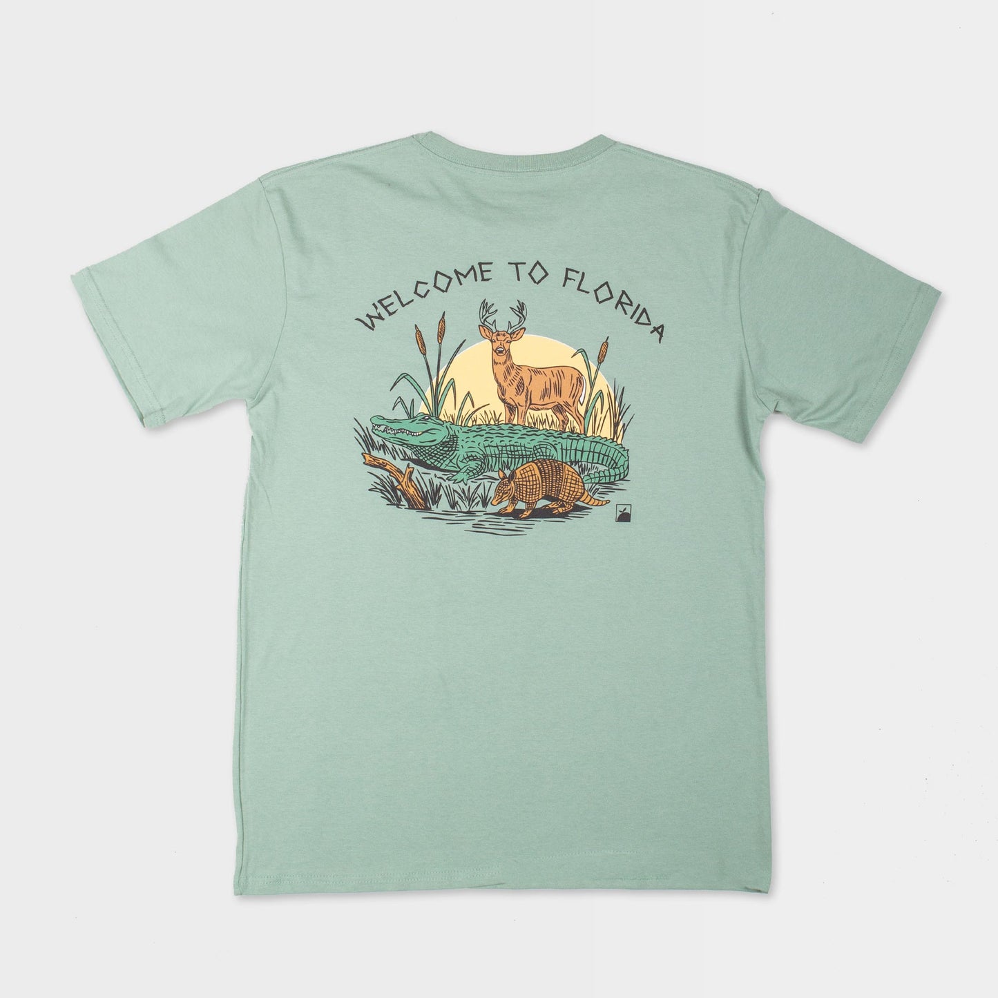 Flomotion Welcome to Florida Tee - Dusty Blue by Flomotion