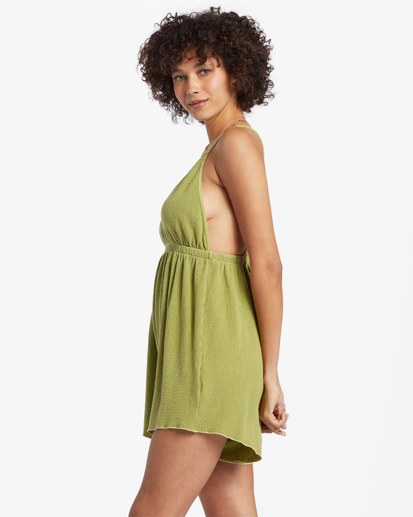 Billabong On Vacay Romper Cover Up - Palm Green