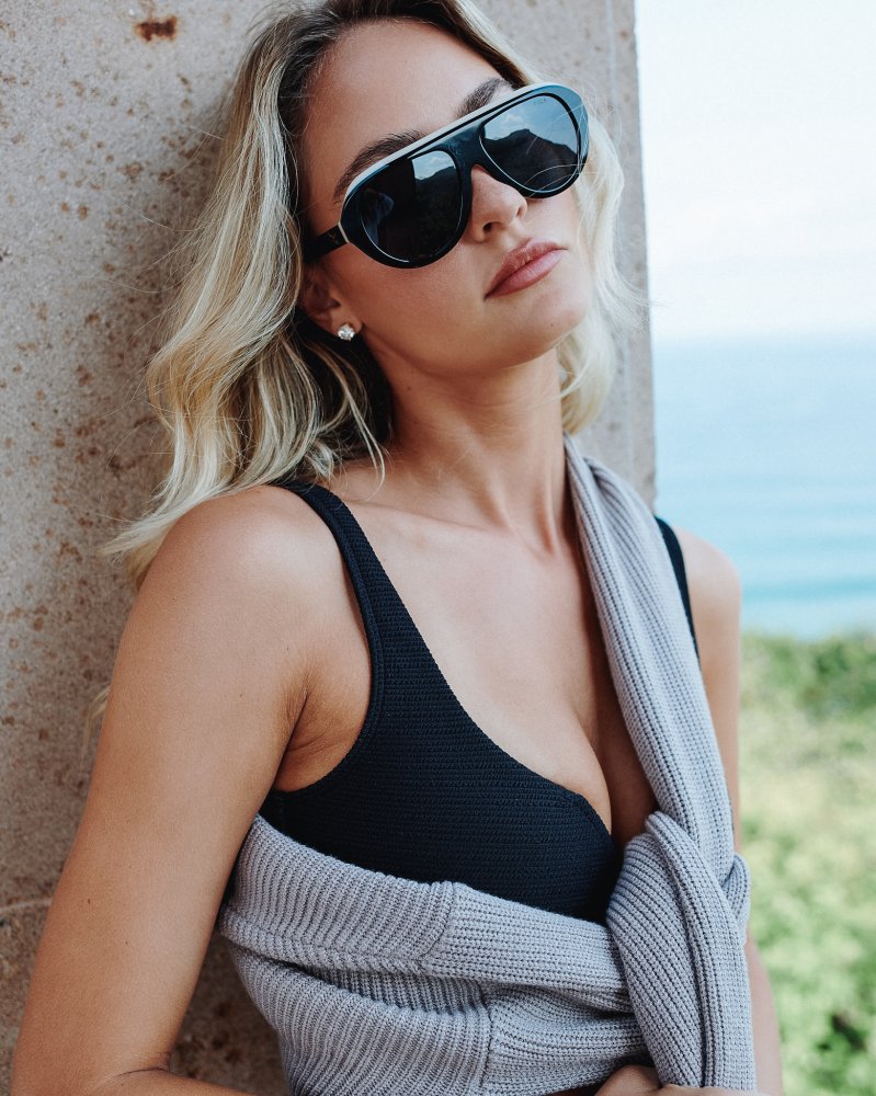 I-SEA Aspen Polarized Sunglasses -Black with Smoke Polarized Lens