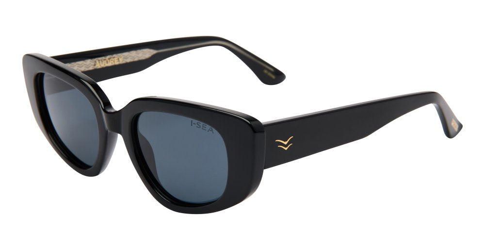 I-SEA Audrey Polarized Sunglasses - Black and Smoke