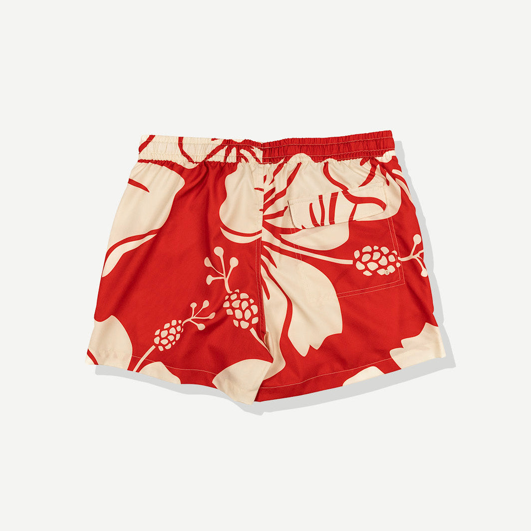 Duvin Paradise Swim Short - Red