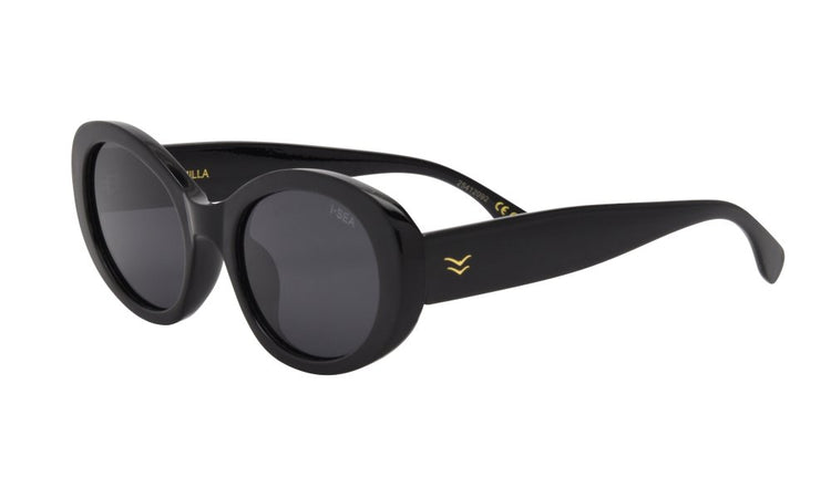 I-SEA Camilla Polarized Sunglasses - Black with Smoke Polarized Lens
