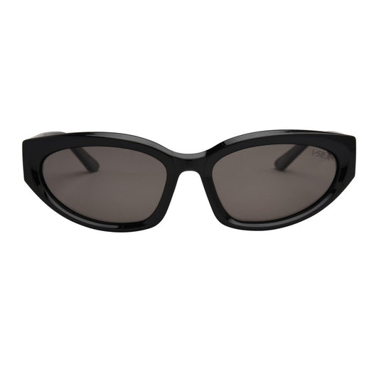 I-SEA Chateau Polarized Sunglasses - Black with Smoke Polarized Lens