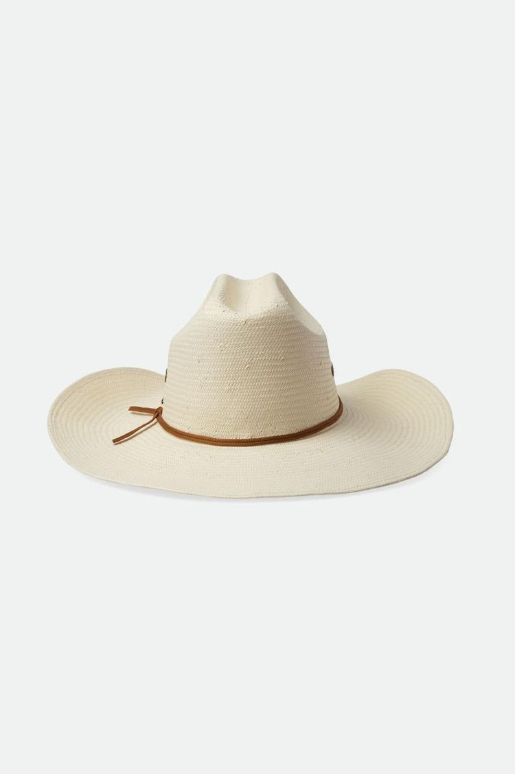 Brixton El Paso Straw Reserve Cowboy Hat - Off White