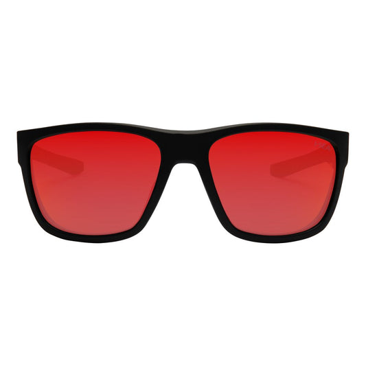 I-SEA Greyson 2.0 Polarized Sunglasses - Black Rubber and Red