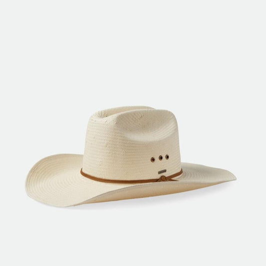 Brixton El Paso Straw Reserve Cowboy Hat - Off White