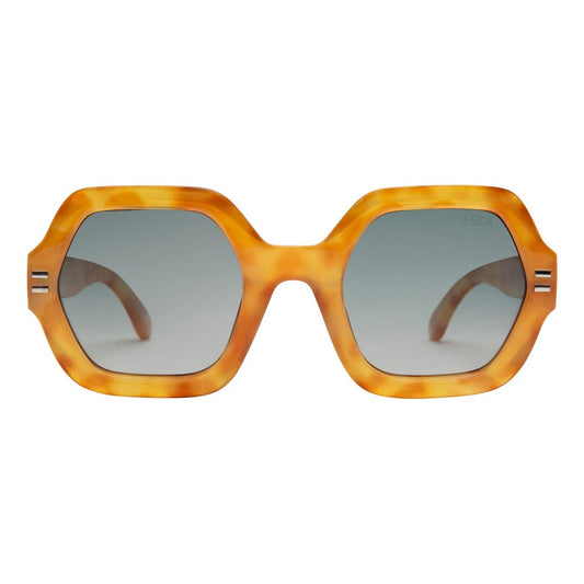 I-SEA Joni Polarized Sunglasses - Honey Tort and Green