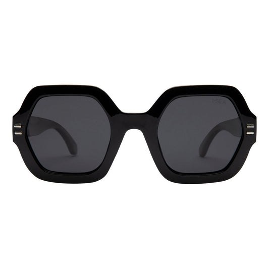 I-SEA Joni Polarized Sunglasses - Black and Smoke