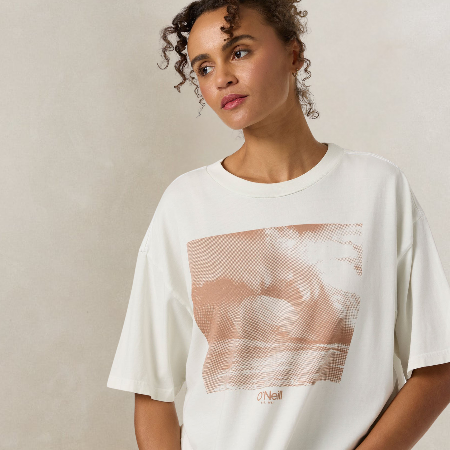 O'Neill O'Riginals Wave Tone Oversized Tee - Tofu