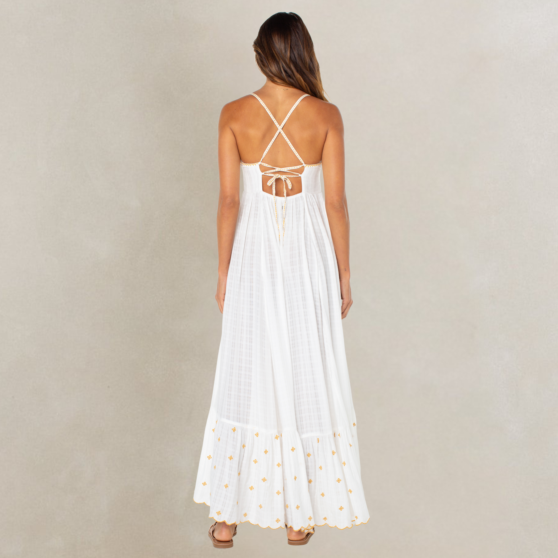 Roxy Sunburst Maxi Dress - Cloud Dancer by Roxy