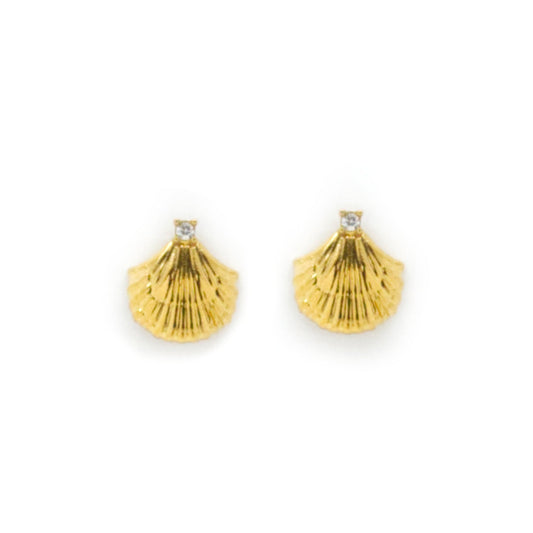 Salty Cali Sea Spark Stud Earrings - Gold