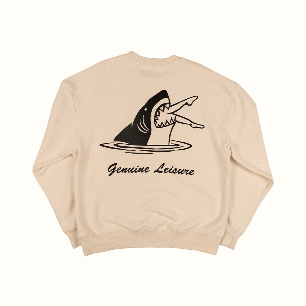 Duvin Shark Bite Crew Neck Sweater - Antique