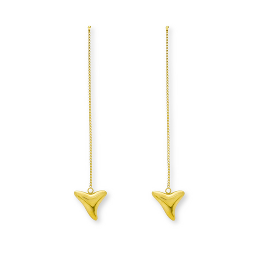 Salty Cali Shark Tooth Threader Earrings