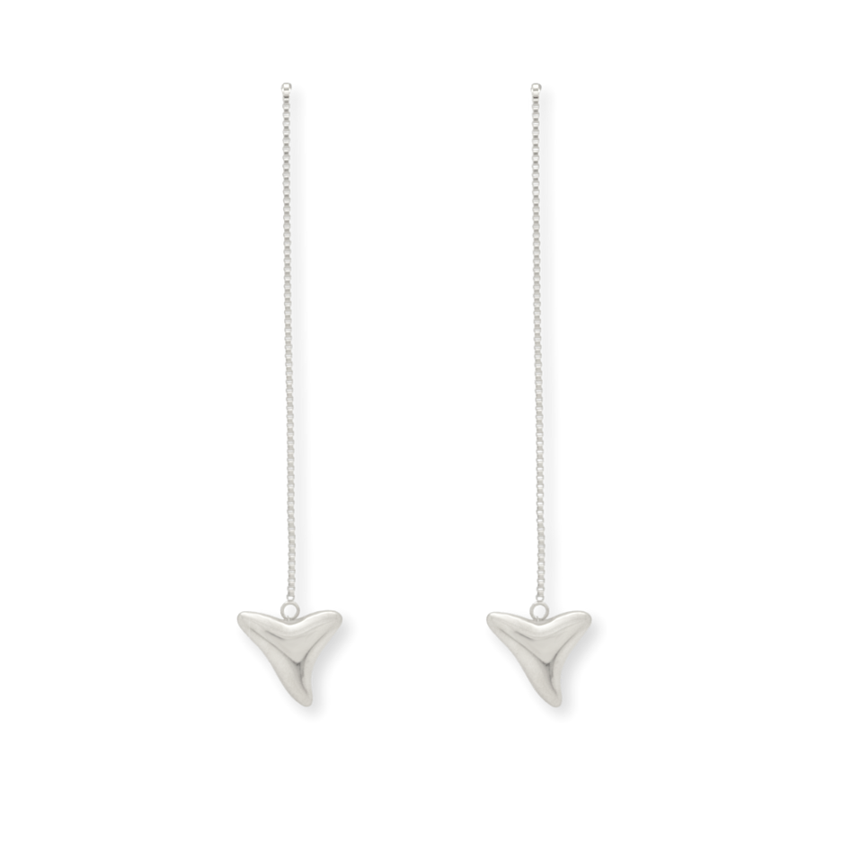 Salty Cali Shark Tooth Threader Earrings