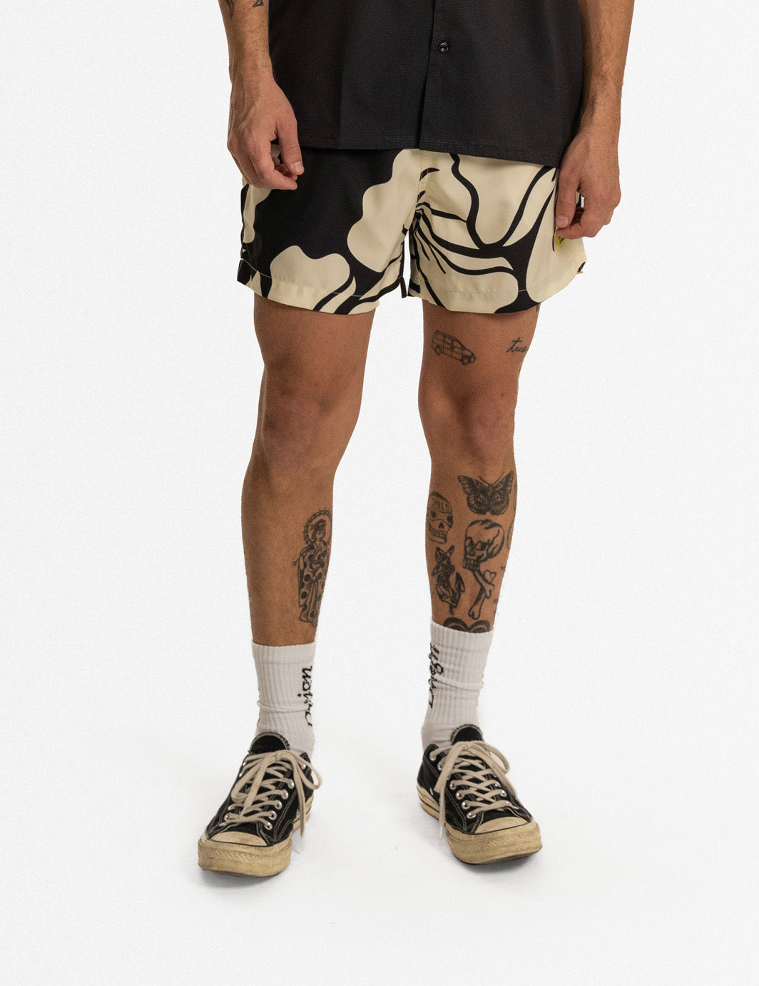 Duvin Paradise Swim Short - Black by Duvin