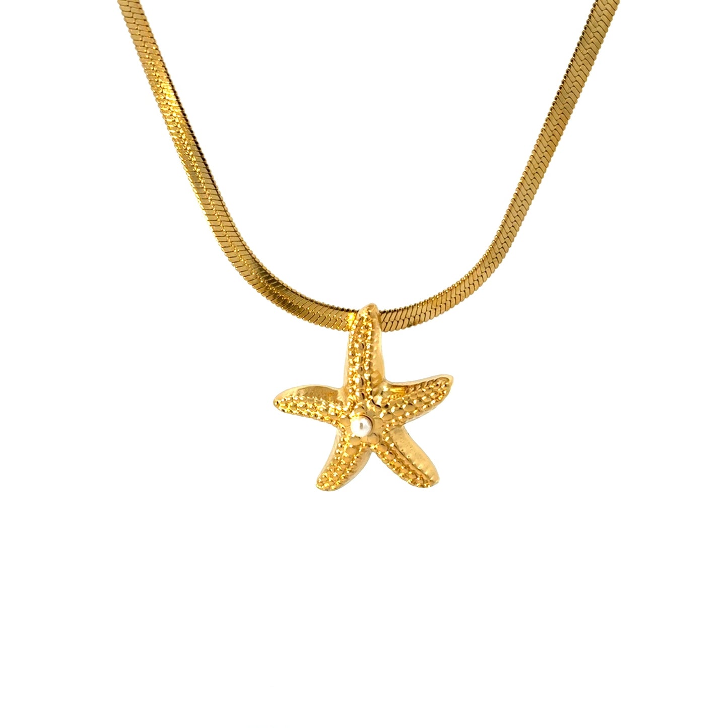 Salty Cali Golden Starfish Collar Necklace - Gold by Salty Cali
