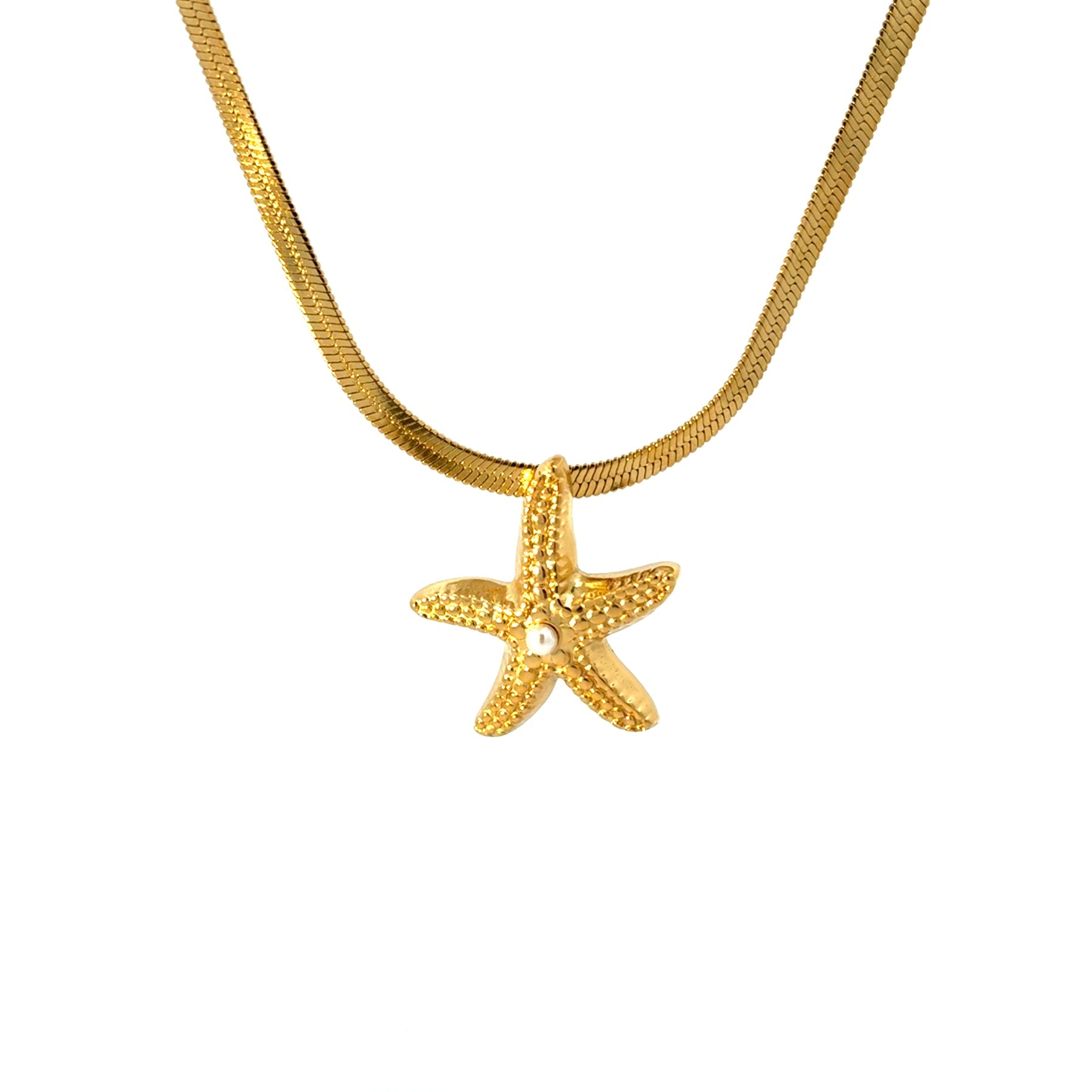 Salty Cali Golden Starfish Collar Necklace - Gold by Salty Cali