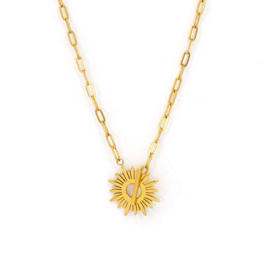 Salty Cali Golden Sun Necklace - Gold
