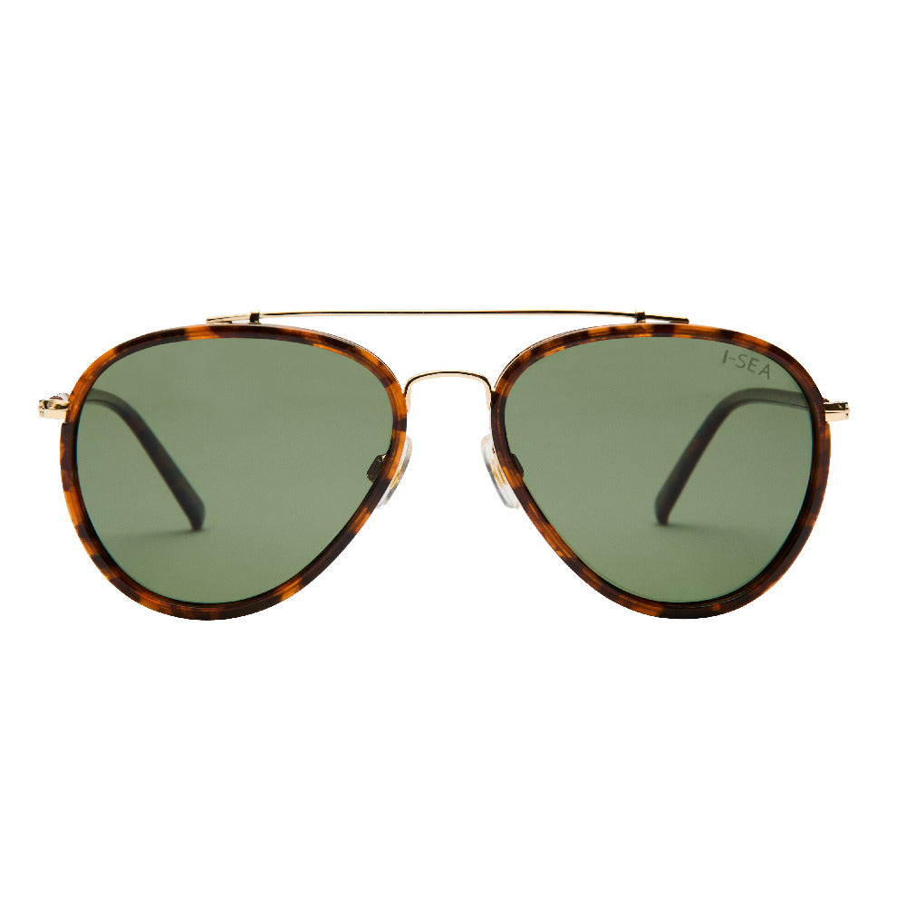 I-SEA Tatum Polarized Sunglasses - Tort and Green