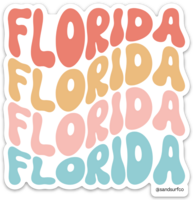 Sand Surf Co. Florida Sticker