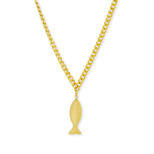 Salty Cali Golden Fish Necklace